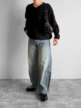 「HARE（ハレ）のアイテム」を使った、つね。さん（メンズ・174cm）の秋コーディネート
