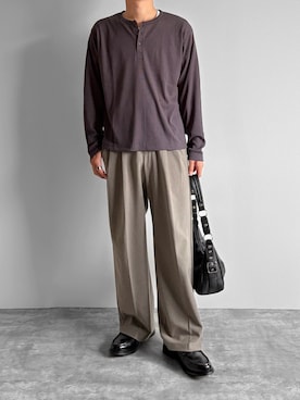 「CIYOT（シヨウト）のアイテム」を使った、つね。さん（メンズ・174cm）の秋コーディネート
