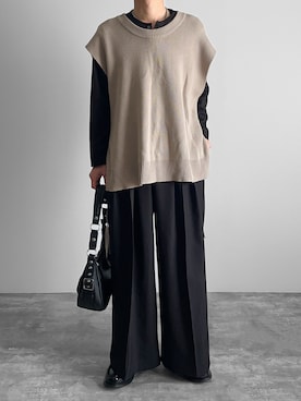 「UNE MANSION（ユヌマンション）のアイテム」を使った、つね。さん（メンズ・174cm）の春コーディネート