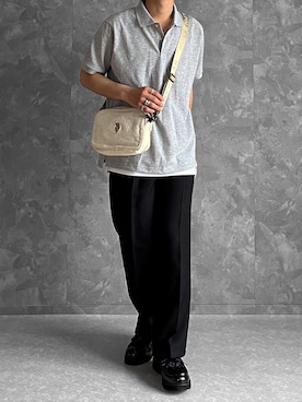 「RUUBON（ルーボン）のアイテム（ローファー）」を使った、つね。さん（メンズ・174cm）の夏コーディネート