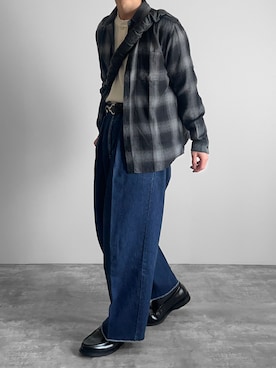 「KANGOL（カンゴール）のアイテム（トップス）」を使った、つね。さん（メンズ・174cm）の春コーディネート