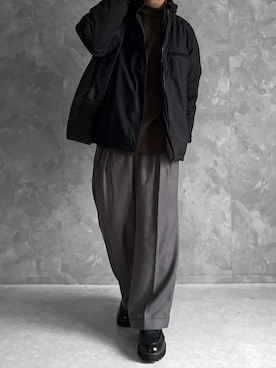 「Confirm（コンファーム）のアイテム（ジャケット/アウター）」を使った、つね。さん（メンズ・174cm）の冬コーディネート