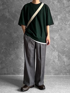 「ジーユー」｜つね。さん（メンズ・174cm）の夏コーディネート