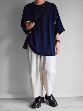 「KGFR（カガフリ）のアイテム」を使った、つね。さん（メンズ・174cm）の夏コーディネート