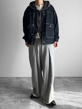 「WYM LIDNM（ウィム バイ リドム）のアイテム」を使った、つね。さん（メンズ・174cm）の春コーディネート