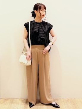 「OPAQUE.CLIP（オペークドットクリップ）のアイテム」を使った、MKさん（レディース・162cm）の夏コーディネート