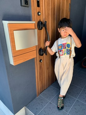 「coen（コーエン）のアイテム」を使った、yshoooow220さん（キッズ・110cm）の夏コーディネート