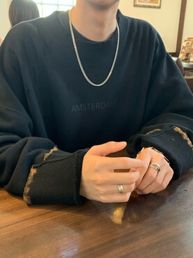 「stein」｜「アイテム（スウェット）」を使った、sasukeさん（メンズ・173cm）の秋コーディネート