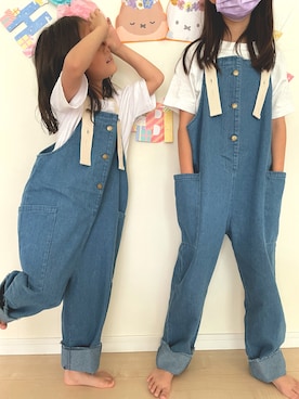 「CIAOPANIC（チャオパニック）のアイテム」を使った、nanaさん（キッズ・110cm）の秋コーディネート