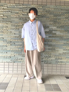 「EDDEN ELLEN（エデンエレン）のアイテム（シャツ/ブラウス）」を使った、Takuさん（メンズ・160cm）の夏コーディネート