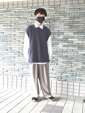 「EDDEN ELLEN（エデンエレン）のアイテム（シャツ/ブラウス）」を使った、Takuさん（メンズ・160cm）の秋コーディネート