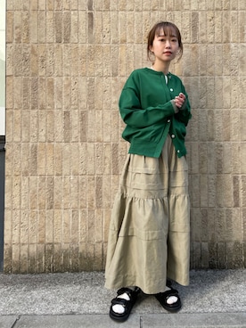 「crie conforto（クリーコンフォルト）のアイテム（ジャケット/アウター）」を使った、mioさん（レディース・155cm）の冬コーディネート