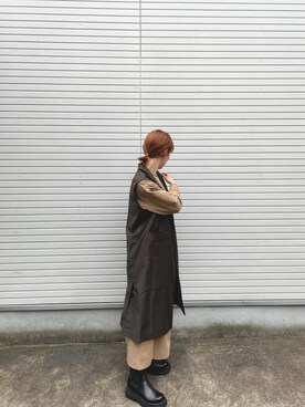 「crie conforto（クリーコンフォルト）のアイテム（ジャケット/アウター）」を使った、mioさん（レディース・155cm）の秋コーディネート