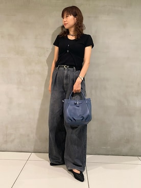 「アイテム（パンプス）」を使った、AOKIさん（レディース・158cm）の夏コーディネート