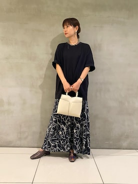 「LOWELL things（ロウェル　シングス）のアイテム（ショルダーバッグ）」を使った、AOKIさん（レディース・158cm）の夏コーディネート