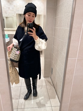 「BLACK BY MOUSSY（ブラックバイマウジー）のアイテム（ジャケット/アウター）」を使った、serinaさん（レディース・162cm）の春コーディネート