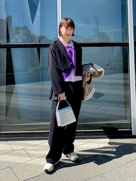 「Ray BEAMS（レイビームス）のアイテム（ブルゾン）」を使った、うにさん（レディース・158cm）の秋コーディネート