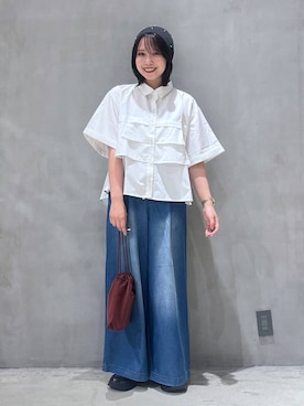 「LAKOLE（ラコレ）のアイテム」を使った、かのさん（レディース・160cm）の秋コーディネート