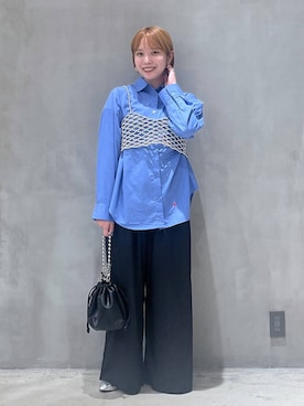 「アイテム（その他トップス、シルバー系）」を使った、かのさん（レディース・160cm）の秋コーディネート