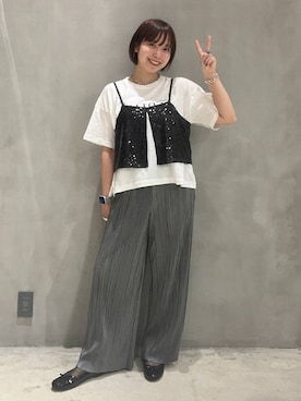 「LAKOLE（ラコレ）のアイテム（ソックス/靴下）」を使った、かのさん（レディース・160cm）の夏コーディネート