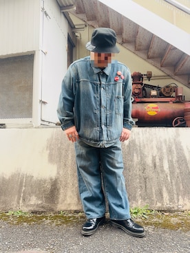 「Levi's（リーバイス）のアイテム（パンツ）」を使った、MEKZさん（メンズ・170cm）の春コーディネート