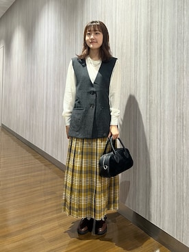 「アイテム（その他アウター）」を使った、rihokoさん（レディース・159cm）の秋コーディネート