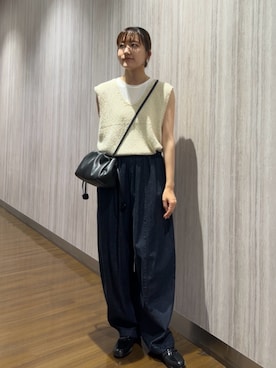 「URBAN RESEARCH DOORS（アーバンリサーチドアーズ）のインナーノースリーブプルオーバー（Tシャツ/カットソー）」を使った、rihokoさん（レディース・159cm）の夏コーディネート
