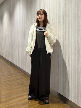 「アイテム（オールインワン・サロペット）」を使った、rihokoさん（レディース・159cm）の秋コーディネート