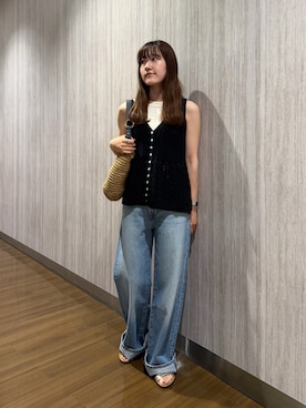 「PLAKTON（プラクトン）のアイテム」を使った、rihokoさん（レディース・159cm）の夏コーディネート