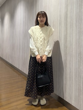 「アイテム（サンダル）」を使った、rihokoさん（レディース・159cm）の秋コーディネート