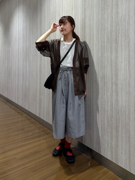 「EKAL（エカル）のアイテム」を使った、rihokoさん（レディース・159cm）の夏コーディネート