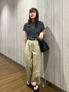 「MARCO BIANCHINI（マルコビアンチーニ）のアイテム」を使った、rihokoさん（レディース・159cm）の春コーディネート