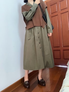 qiuqiuさん（レディース・167cm）の秋コーディネート