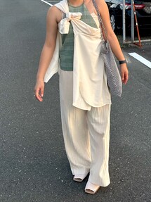 6（ロク）の「＜6(ROKU)＞GLEN CHECK HALTER NECK/キャミソール