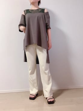 「LA BELLE ETUDE（ラベルエチュード）のアイテム（シューズ）」を使った、くぅさん（レディース・157cm）の秋コーディネート