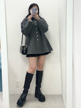 okamu🍦骨格ストレートさん(レディース・160cm)の冬コーディネート