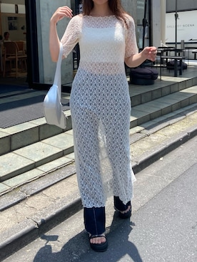 okamu🍦骨格ストレートさん(レディース・160cm)の夏コーディネート