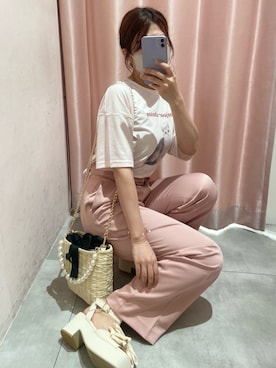okamu🍦骨格ストレートさん(レディース・159cm)の春コーディネート