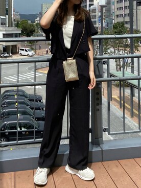 okamu🍦骨格ストレートさん（レディース・159cm）の夏コーディネート