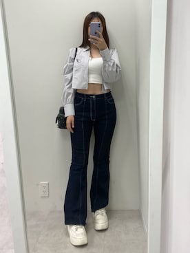 okamu🍦骨格ストレートさん（レディース・160cm）の夏コーディネート