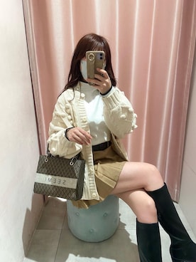 okamu🍦骨格ストレートさん(レディース・159cm)の冬コーディネート