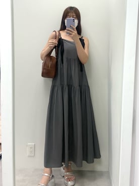 okamu🍦骨格ストレートさん（レディース・160cm）の春コーディネート