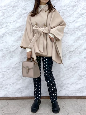 okamu🍦骨格ストレートさん(レディース・159cm)の冬コーディネート