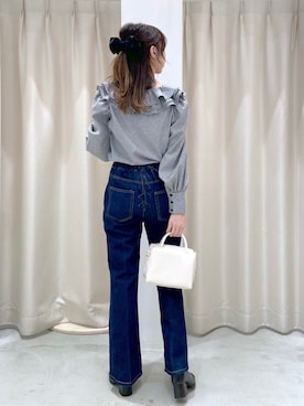 okamu🍦骨格ストレートさん（レディース・159cm）の秋コーディネート