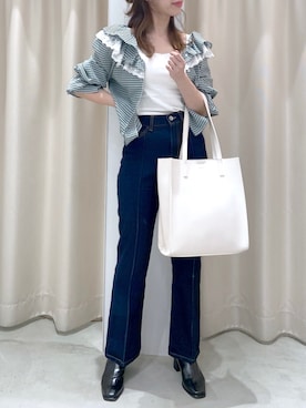 okamu🍦骨格ストレートさん（レディース・159cm）の夏コーディネート