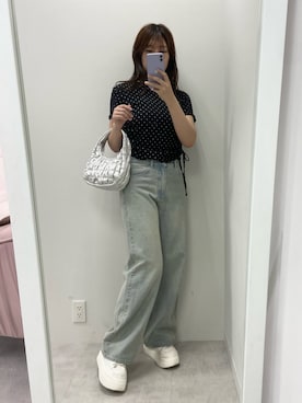 okamu🍦骨格ストレートさん（レディース・160cm）の夏コーディネート