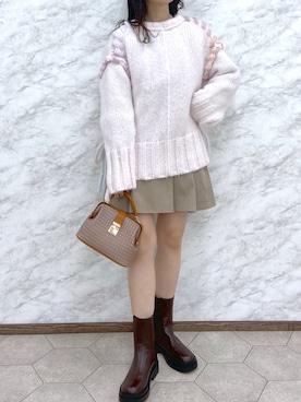 okamu🍦骨格ストレートさん（レディース・159cm）の秋コーディネート