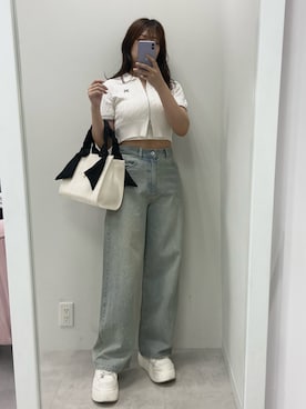 okamu🍦骨格ストレートさん(レディース・160cm)の夏コーディネート