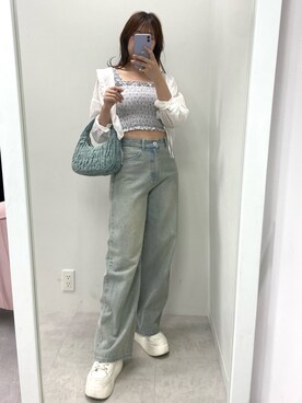 okamu🍦骨格ストレートさん（レディース・160cm）の夏コーディネート