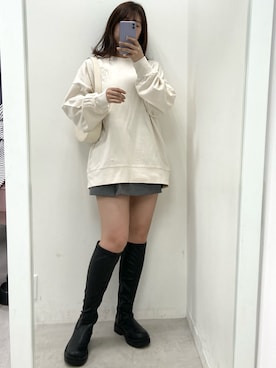 okamu🍦骨格ストレートさん(レディース・160cm)の冬コーディネート